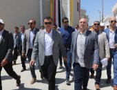 محافظ بنى سويف ووزير الإسكان يتفقدان محطة مياه أشمنت
