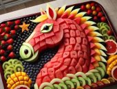 الرسم بالفواكه والخضراوات.. أفكار لتحفيز الأطفال ومتبعى الدايت على الأكل