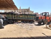 استجابة لما نشره "اليوم السابع".. رفع تراكمات القمامة من محيط مقابر الحوامدية