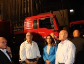 وزيرة التنمية المحلية تتابع مع محافظ القاهرة عمليات إخماد حريق سنترال رمسيس