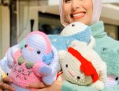 "ياسمين".. فتاة كفر الشيخ تبدع فى فن الأميجرومني والعرائس وتعلم الفتيات.. صور
