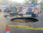 هبوط أرضى بميدان التجنيد بالحلمية ومحافظة القاهرة تكشف الأسباب