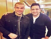 عمرو دياب والشاعر تامر حسين.. مشوار نجاح 16 عاما و75 أغنية