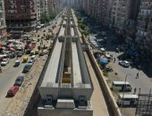 شاهد تركيب الكمرات بمشروع المرحلة الأولى من مترو الإسكندرية.. صور