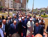 وزير الأوقاف والمفتى ومحافظ كفر الشيخ يفتتحون مشروع تطوير ساحة سيدي إبراهيم