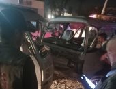 إصابة 4 أشخاص بحادث تصادم سيارتين ميكروباص وسوزوكى بشبين القناطر