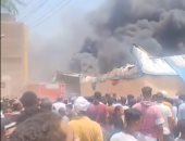 الاستماع لأقوال مالك مخزن اشتعل به حريق في إحدى قرى البدرشين