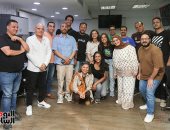 صناع مسلسل فات الميعاد فى جولة باليوم السابع قبل ندوة تكريمهم.. صور
