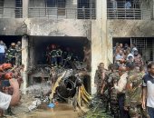 ارتفاع حصيلة ضحايا تحطم طائرة عسكرية فى مدرسة ببنجلاديش لـ 31 قتيلا