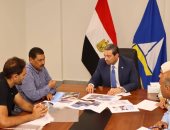 محافظ دمياط يناقش الموقف التنفيذى بمشروع تطوير وتوسعة الطريق الدولى الساحلي