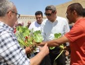 محافظ السويس يتابع مشروع تدوير ورد النيل ويتفقد الإدارة الزراعية بالجناين