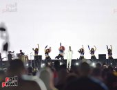 المطرب الشامى يفتتح حفله بأغنية "جيناك" وسط تصفيق حار.. صور