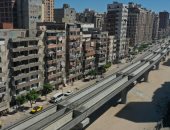 شاهد أعمال تركيب الكمرات وتقدم أعمال تنفيذ مشروع مترو الإسكندرية