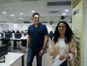 جولة للموسيقار هشام خرما داخل مقر اليوم السابع.. صور