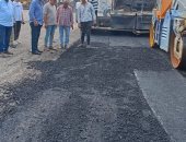 تنفيذ 95% من أعمال رصف شارع "الموقف" بالحسينية فى الشرقية