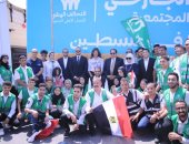 انطلاق قافلة التحالف الوطني رقم 11 لدعم غزة بـ 200 شاحنة إغاثية.. صور