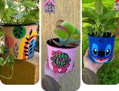 منة حولت قصارى الزرع لقطع فنية غير تقليدية: لقيت نفسى فى الرسم على الفخار