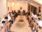 وزير الرياضة يلتقى منتخب مصر لكرة السلة قبل منافسات لأفروباسكت.. صور