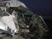 مصرع شخصين وإصابة 3 آخرين في تصادم مروع أعلى الطريق الإقليمي بالشرقية