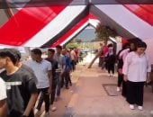 إقبال ملحوظ من الناخبين على لجنة أبو بكر الصديق بالشيخ زايد (فيديو)