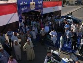 إقبال على لجان سفاجا فى الفترة المسائية من اليوم الأول لانتخابات الشيوخ.. صور