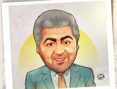 ذكرى رحيل الفنان مصطفى متولى فى كاريكاتير اليوم السابع