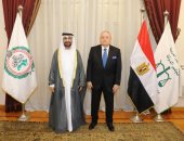 رئيس مجلس الدولة يستقبل رئيس البرلمان العربي لتقديم التهنئة