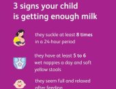 الصحة العالمية تقدم نصائح للأمهات: 3 علامات على أن عدد رضعات طفلك تكفيه 