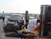 محافظ القليوبية يتدخل لرفع آثار حادث مرورى على طريق شبرا بنها الحر.. صور