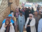 زحام كبير أمام لجان إدفو شمال أسوان.. صور
