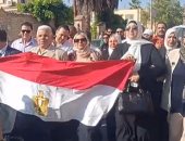 مسيرة بكفر الشيخ لدعوة الناخبين للخروج للأداء بأصواتهم فى انتخابات الشيوخ