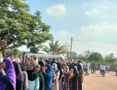 إقبال كثيف أمام اللجان بالجيزة مع بداية اليوم الثانى لانتخابات الشيوخ