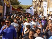 مسيرة حاشدة لحث المواطنين للتصويت بالانتخابات فى بورسعيد.. فيديو وصور