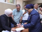 أمل عمار تدلى بصوتها بانتخابات الشيوخ 2025 وتدعو المصريات للمشاركة