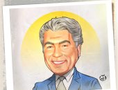 ذكرى ميلاد الراحل مصطفى فهمي فى كاريكاتير اليوم السابع