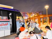 إقبال جماهيرى على المكتبات المتنقلة فى مهرجان العلمين