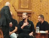 مجدى أبو عميرة وعبد العزيز مخيون ورامز جلال يشاركون فى عزاء الراحل سيد صادق
