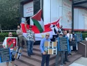 وقفة تضامنية فى نيويورك لدعم موقف مصر الإنسانى تجاه غزة.. صور