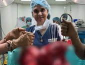 أطباء يستأصلون ورمًا ليفيًا ضخمًا يزن 18.5 كيلوجرامًا من رحم امرأة هندية