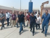 نائب محافظ الجيزة يتفقد مشروعات الصرف الصحى فى البدرشين