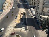 غلق جزئى بطريق كورنيش الإسكندرية 12 يوما لاستكمال أعمال التوسعة والرصف