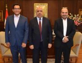 الرئيس التنفيذى الجديد لعرب سات يزور مدينة الإنتاج الإعلامى