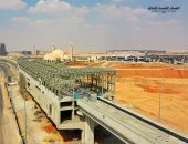 شاهد محطة كاتدرائية الميلاد بمشروع القطار الكهربائى الخفيف LRT.. صور   