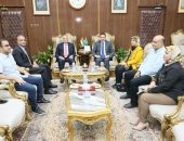 محافظ المنوفية يناقش مستجدات مشروع مكتبة مصر العامة بكفر المصيلحة فى شبين الكوم