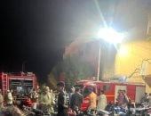 حريق في حوش ماشية بقرية أصفون وإصابة مواطنين خلال محاولات الإطفاء