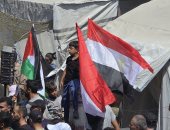 رافعين علم مصر.. تظاهرات فى غزة دعما للمقترح المصرى لوقف الحرب.. صور