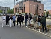 المصريون في ألمانيا يوجهون رسالة دعم للبعثات الدبلوماسية من أمام سفارتنا ببرلين.. فيديو