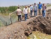 إزالة مزرعة سمكية مخالفة فى الحسينية بالشرقية