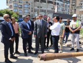 محافظ الجيزة يتفقد أعمال توصيل كابلات الجهد العالى لدعم محطة مياه جزيرة الدهب