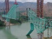 مصرع 12 شخصا إثر انهيار جزئى لجسر فى الصين.. فيديو